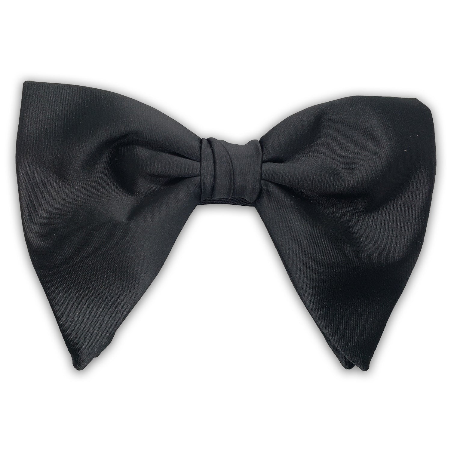 Black Silk Large Bowtie