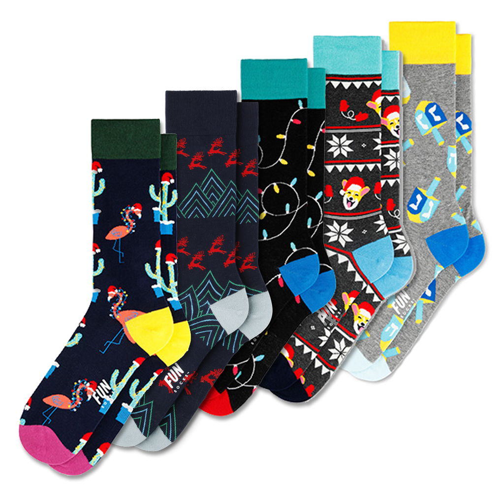 5 Random Selected Premium Holiday Socks